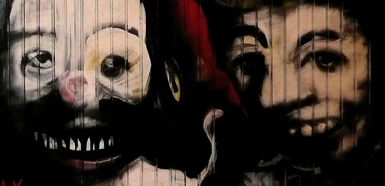 Scary Horror graffitti image by Eltpics shared for limited reuse under creative commons license (www.flickr.com/photos/eltpics/6793051756/)
