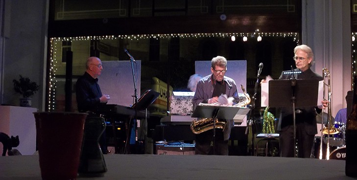 Photo by Morgan Cates The night continues with an upbeat jazz piece that the audience enjoyed.