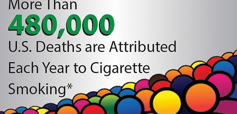 Graphic by Karen Hancock "US Deaths Attributed to Smoking"