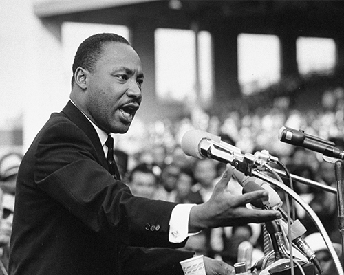 Dr. Martin Luther King Jr. gives "I Have a Dream" speech