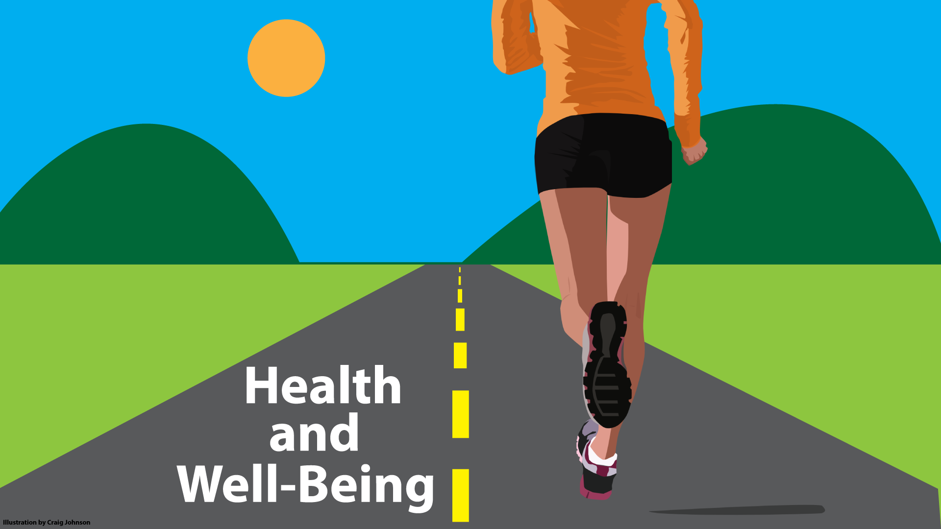 Woman Running Illustration