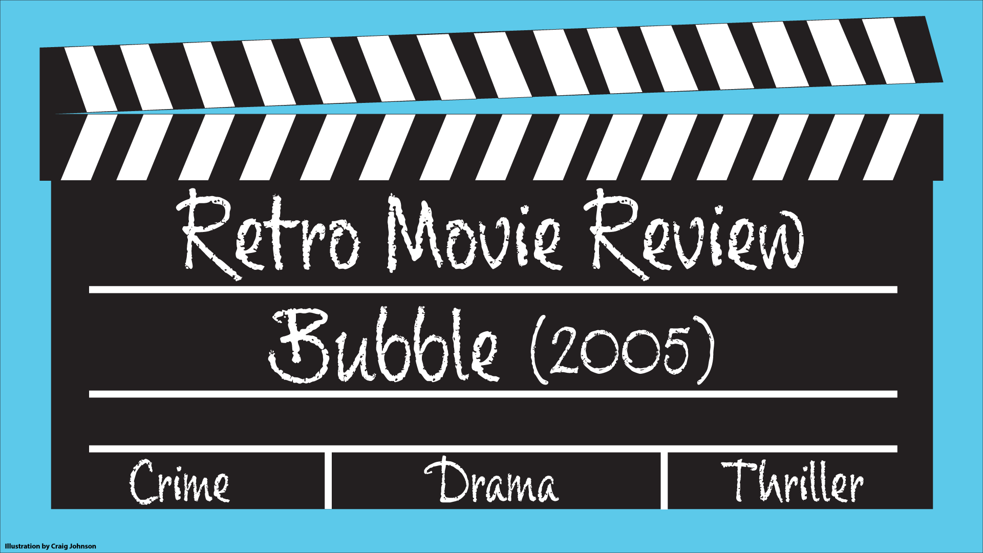 Retro Movie Review Illustration