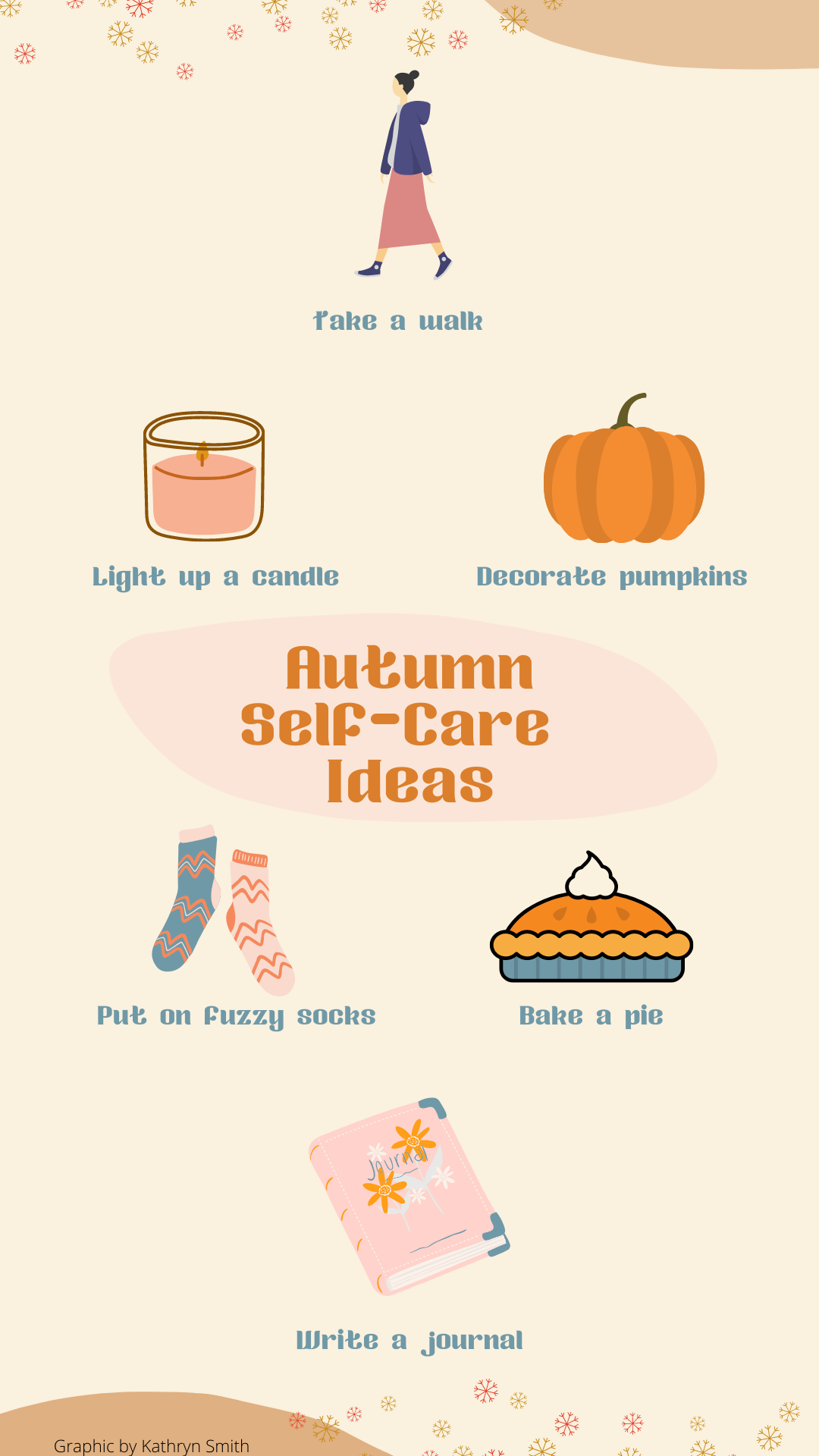 autumn self-care infographic