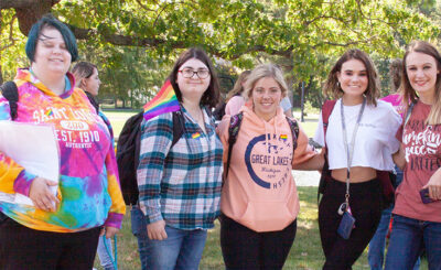 students at fall festival