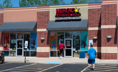 Front of store on free comic book day