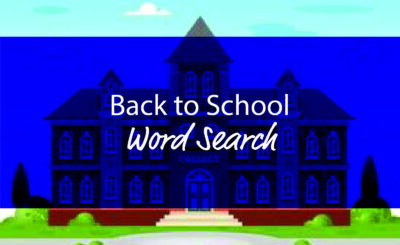 Back To School Word Search