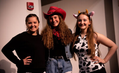 L&C costume contest image of 3 students