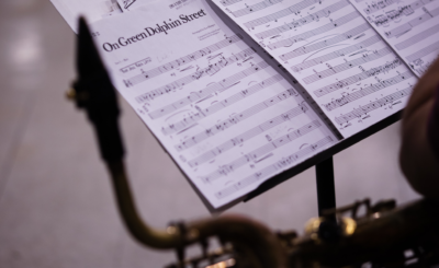 The sheet music of On Green Dolphin Street for barry sax.