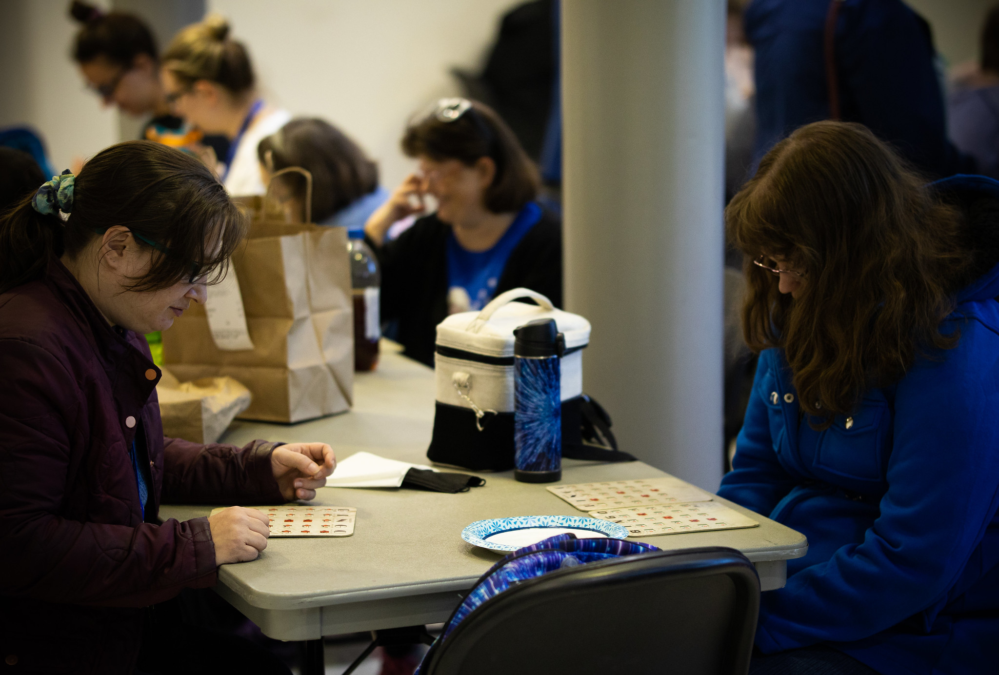 Image of Students playing Bingo during Bingo event