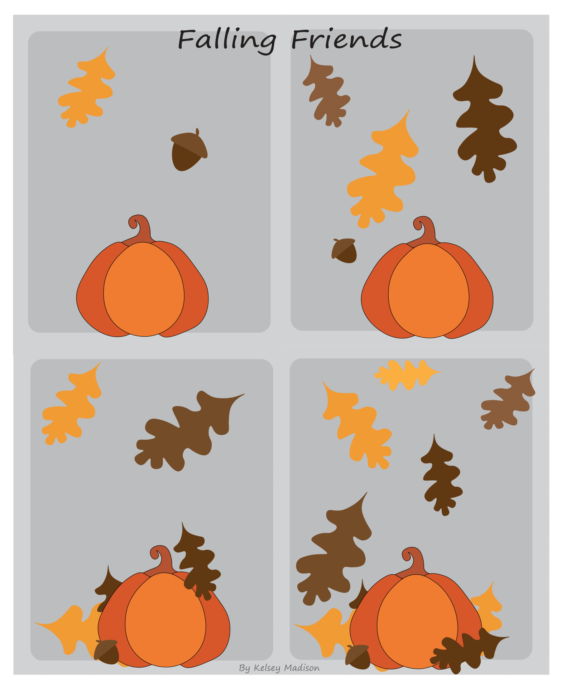 Falling Friends Graphic