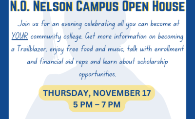 N.O Nelson Campus Open House Poster