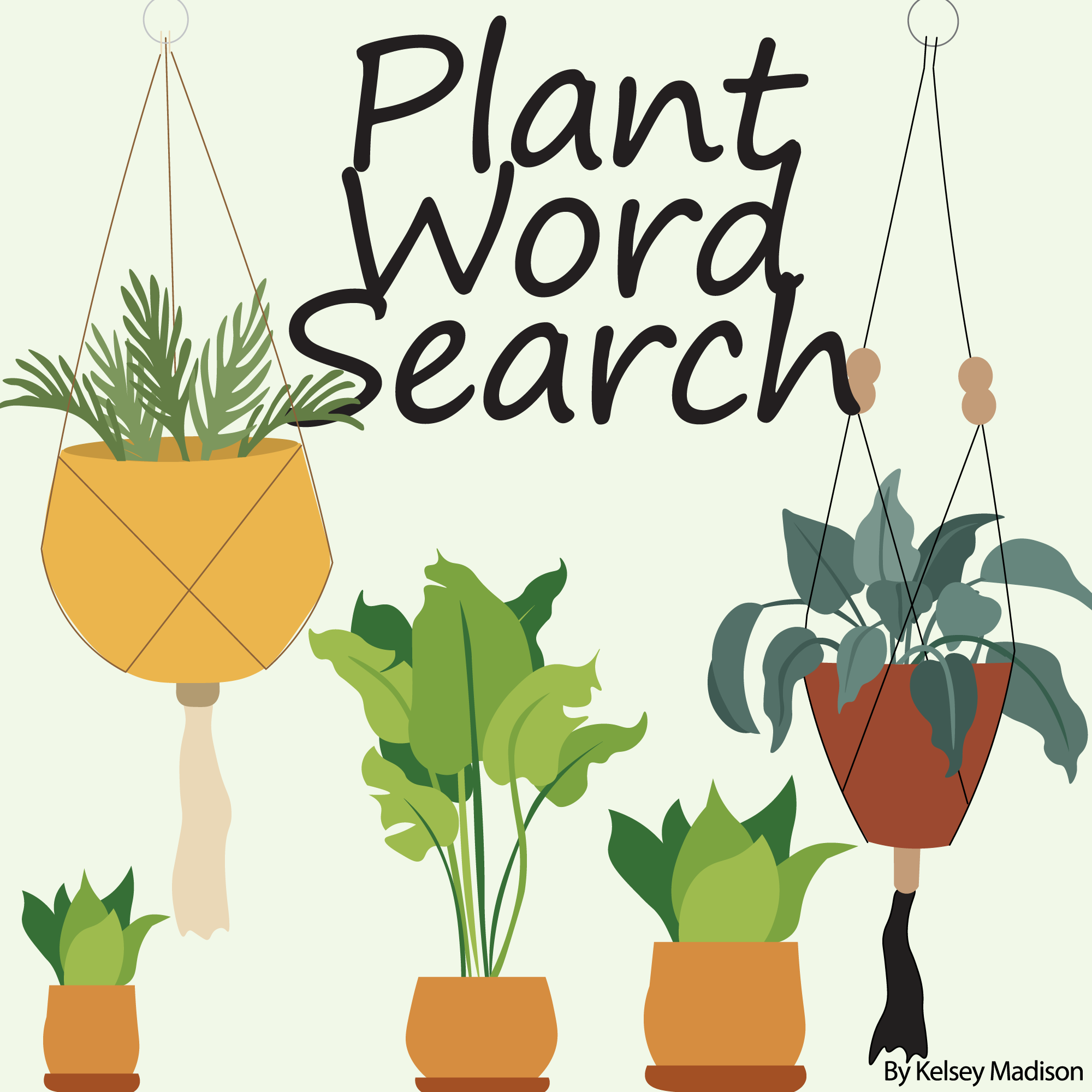Plant word search cover graphic