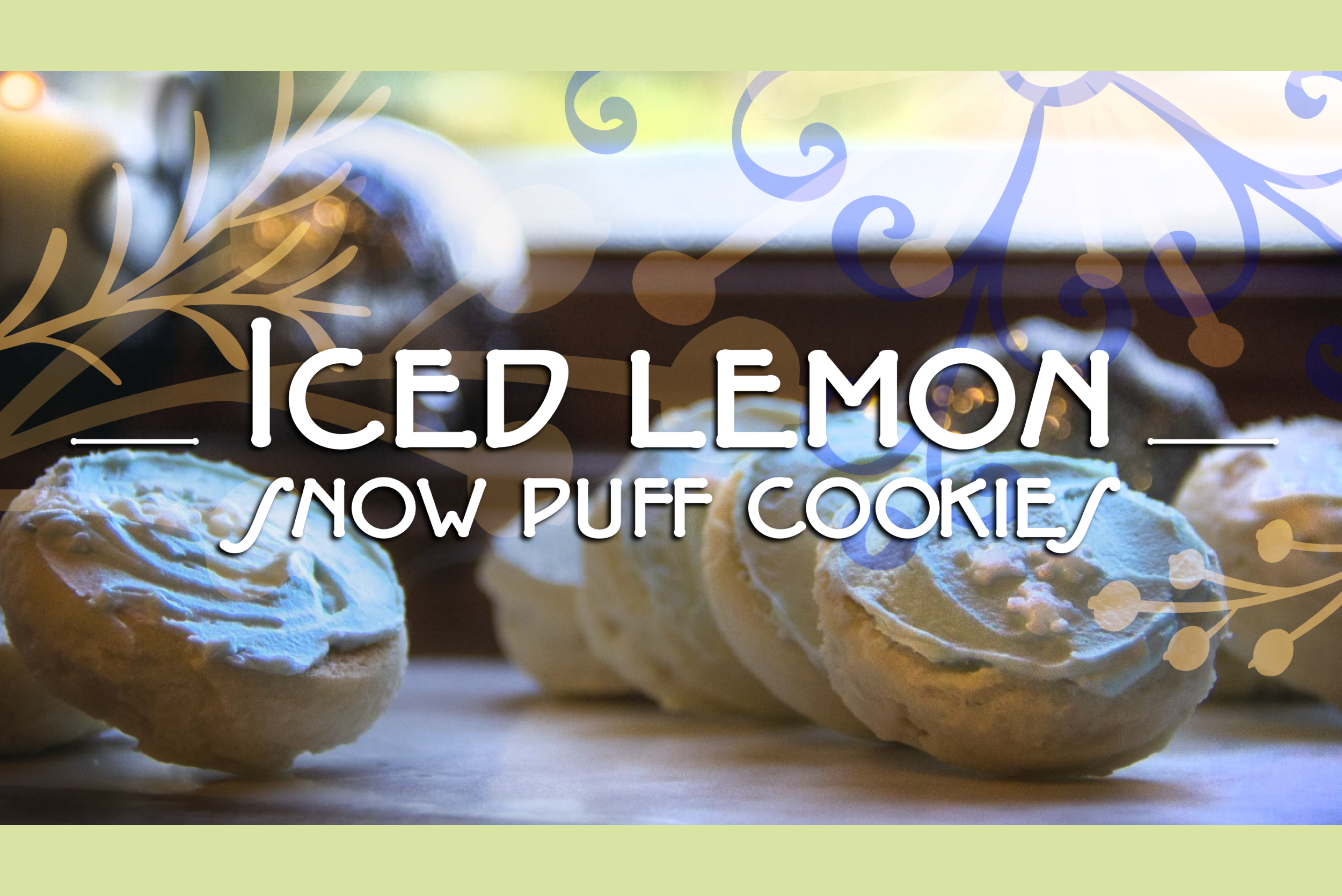 Iced Lemon Snow Puff Cookies Cover