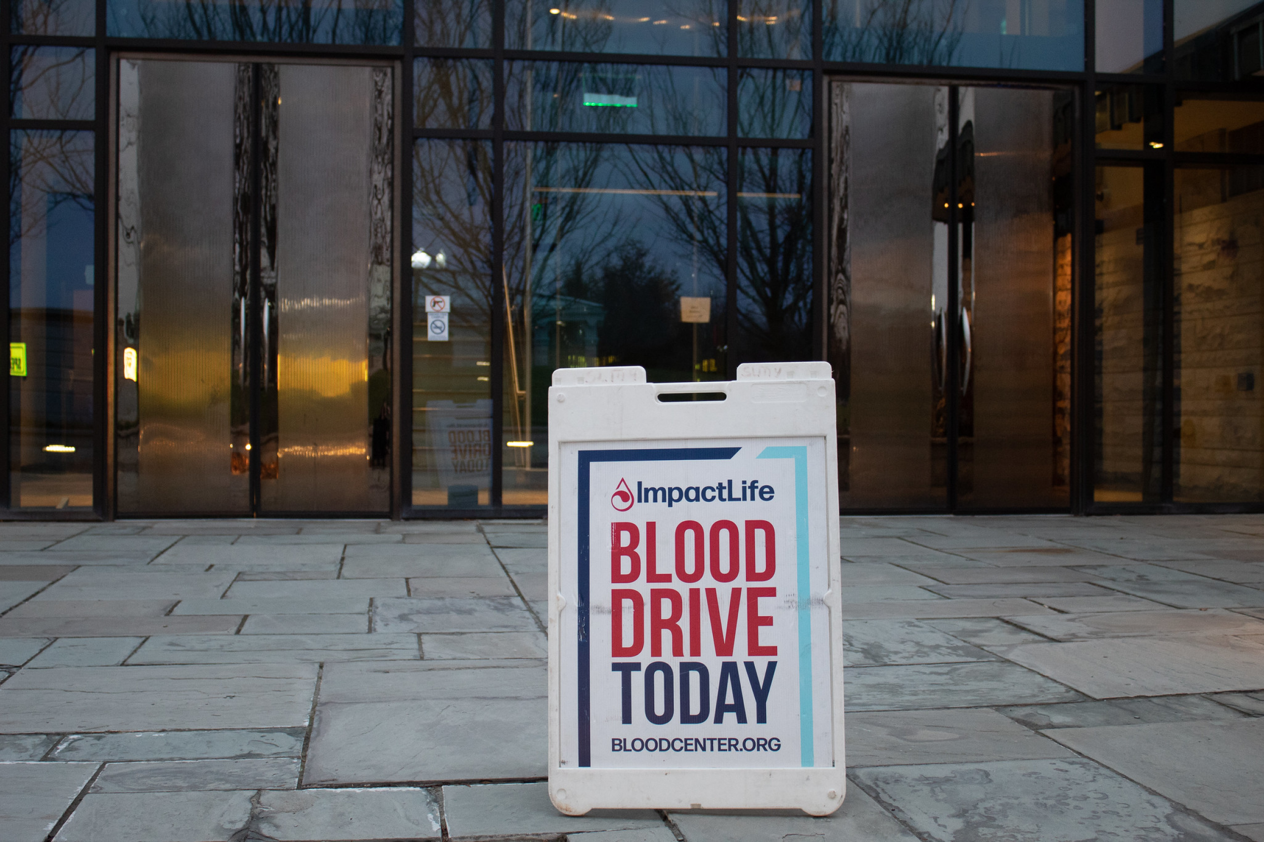 Winter Blood Drive Sign