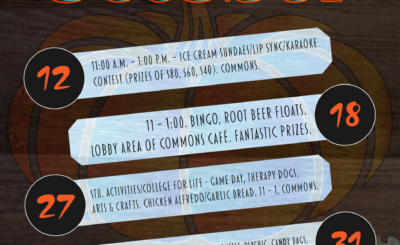 October Events Calendar