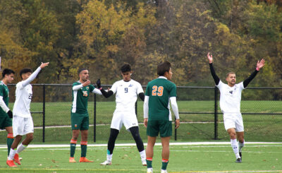 soccer players on the field