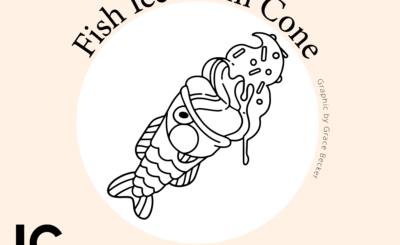 Fish Icecream Cone Coloring Page by Grace Becker