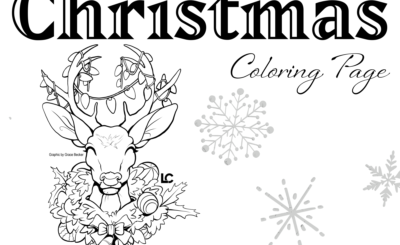 Christmas Coloring Page by Grace Becker