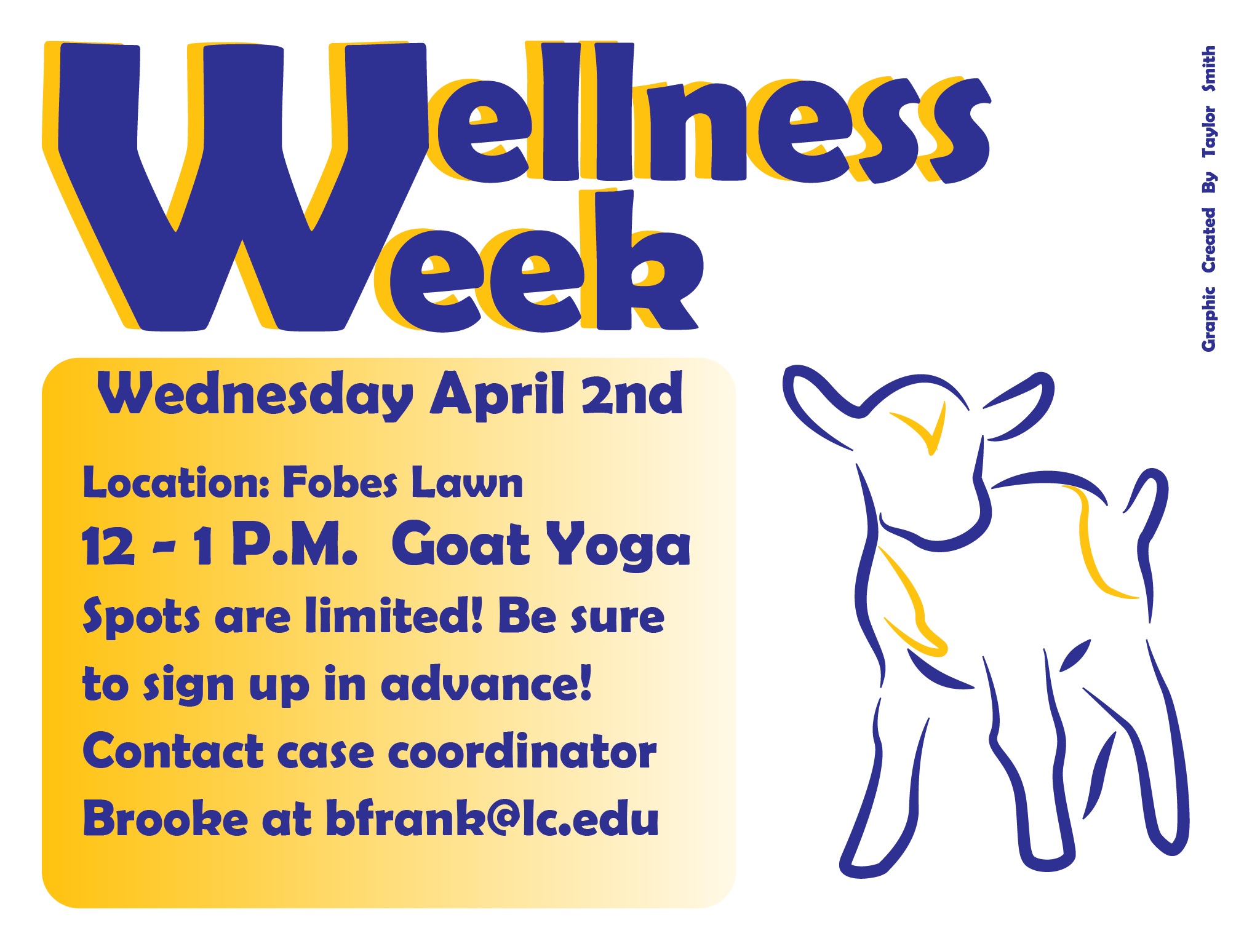 Wellness Week Goat Yoga
